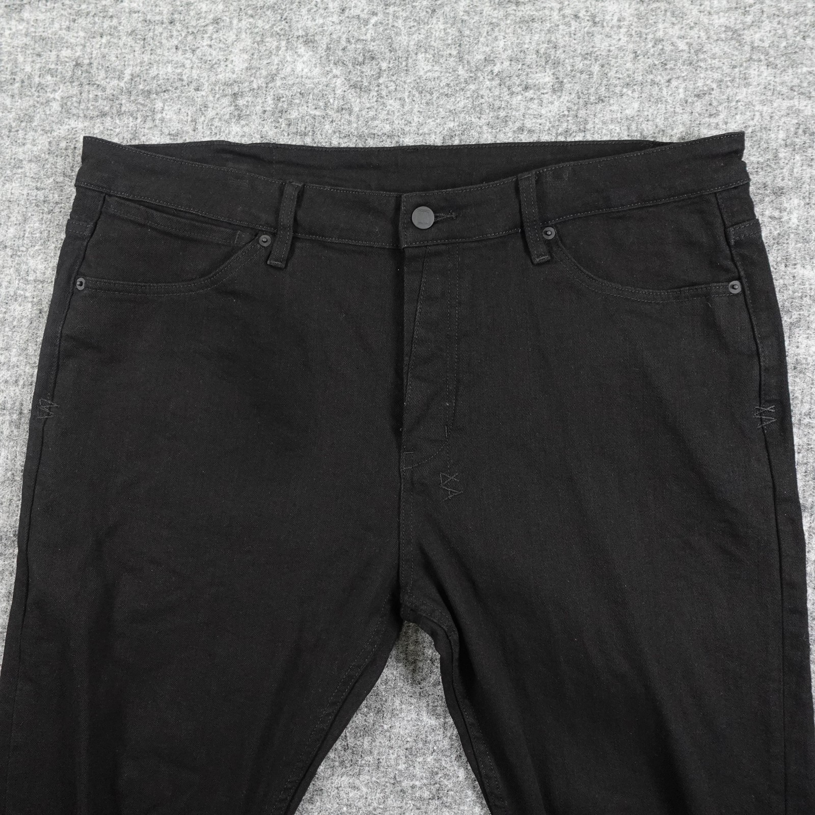 Ksubi Jeans Mens 38 Van Winkle Ace Slice Black Distressed Stretch Skate Street