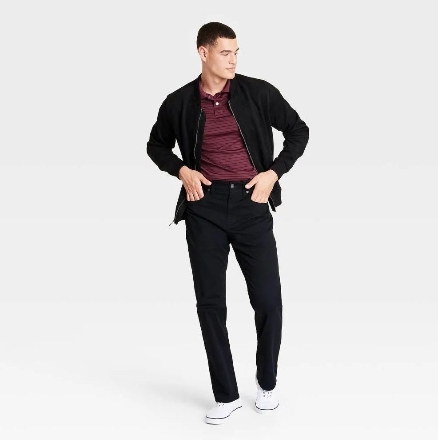 Goodfellow & Co 5-Pocket Pants Men’s Black Fly Button & Zipper Straight Fit