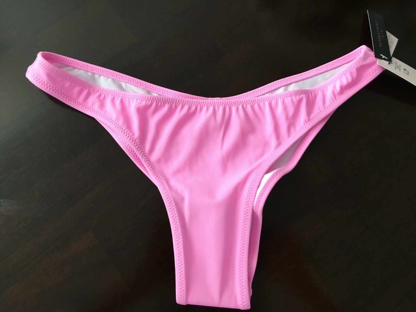 Victorias Secret VS Zuma Itsy Ruched Back Bikini Swim Bottom Pink Splash L Nwt