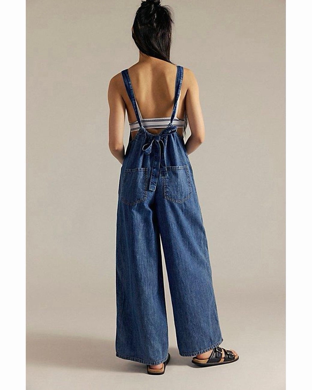 Free People We The Free Freebird Jumpsuit Stellar Blue M NWT
