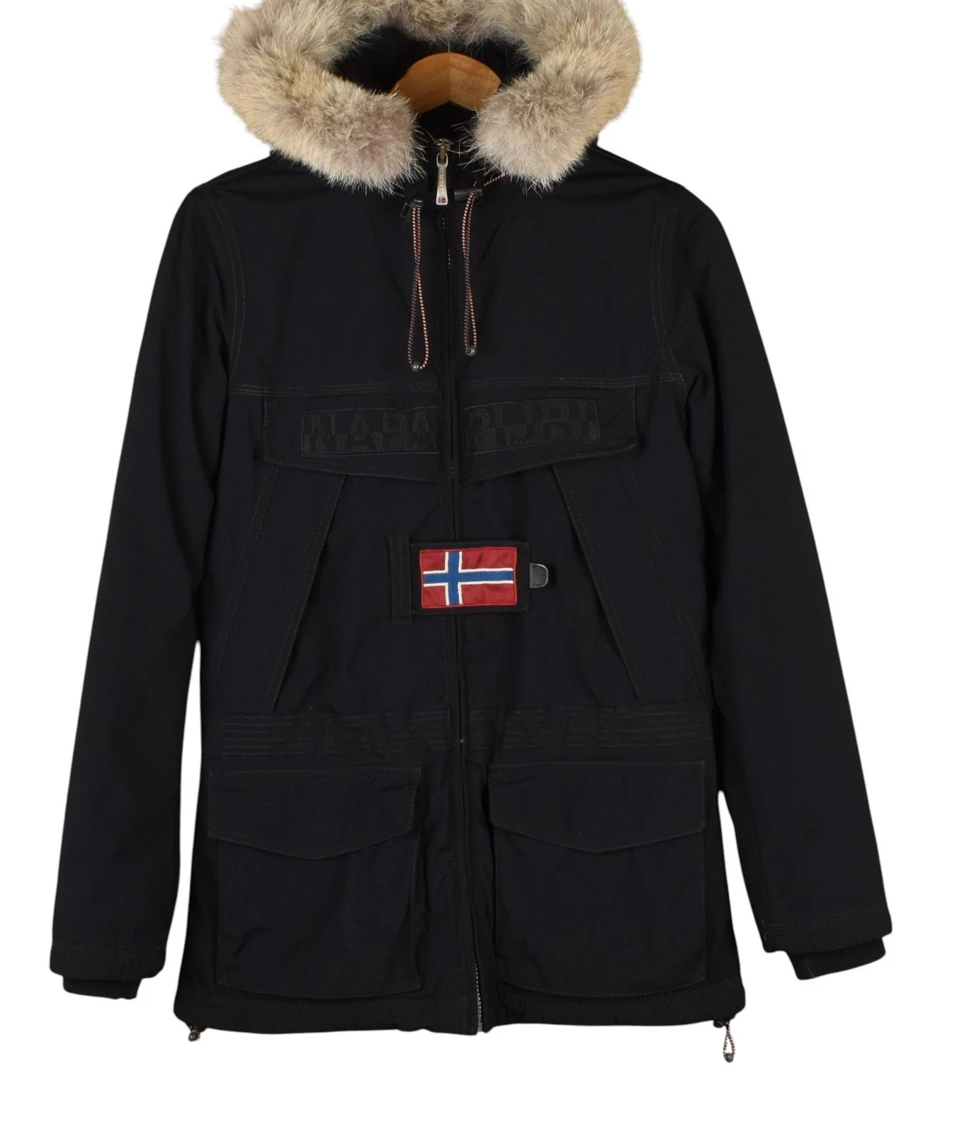 Napapijri Women Hooded Jacket Coat Size S