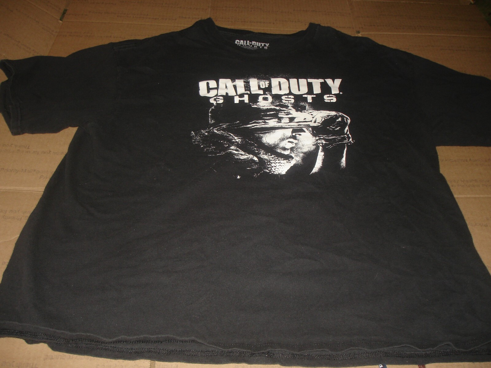 Call Of Duty Ghost Shirt Adult XXL BIack Video Game Shooter Men