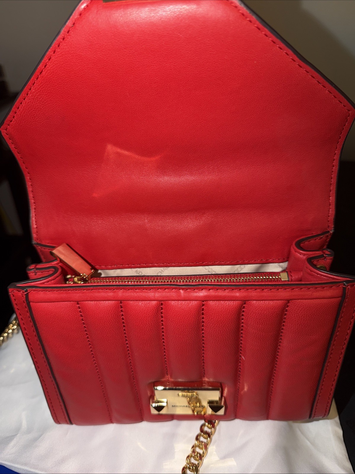 MICHAEL KORS, Lambs Leather, Whitney Quilted Convertible Shoulder Bag, Small