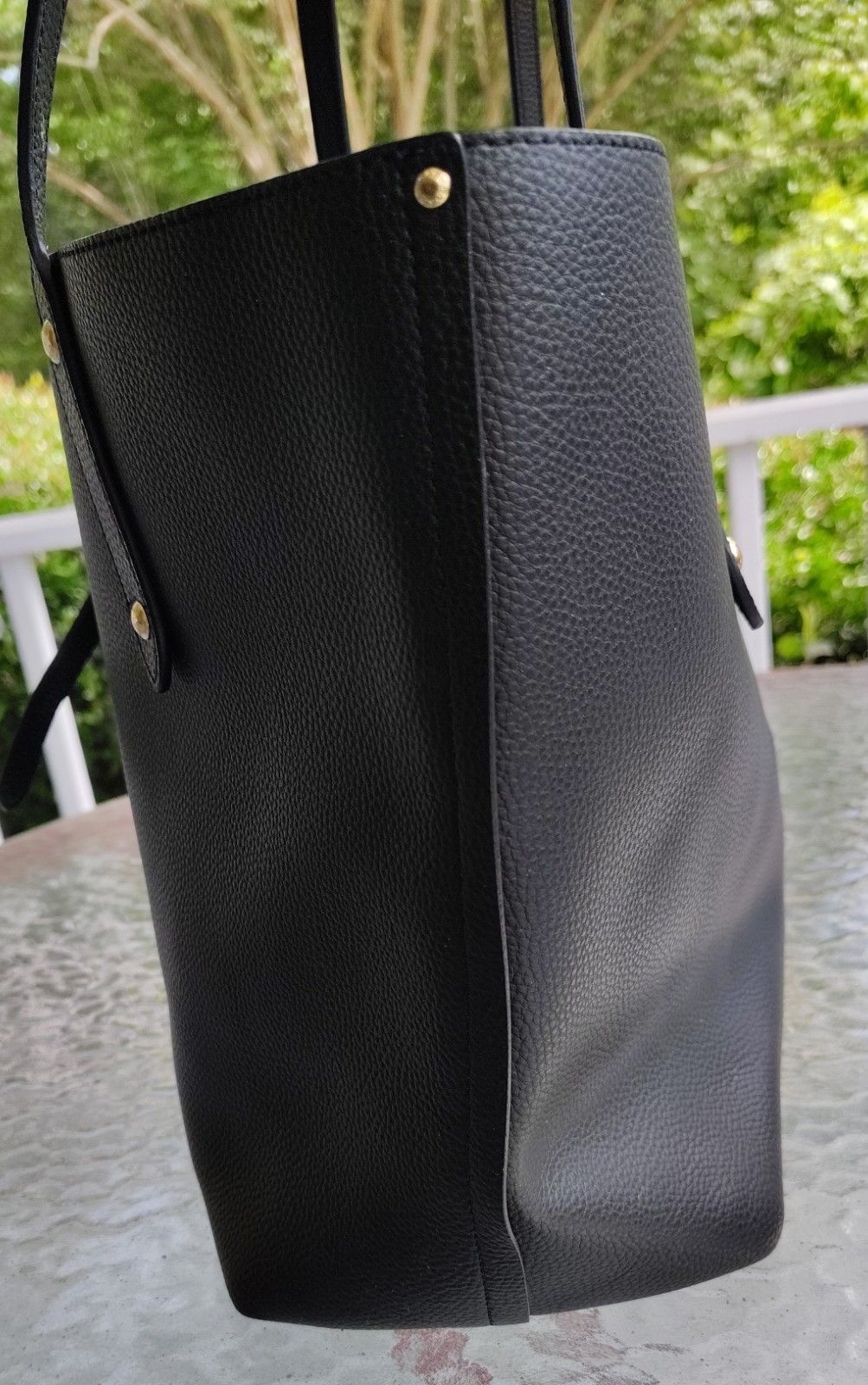 Coach LARGE 58849 Black Market Leather Turnlock Tote/Shoulder Bag