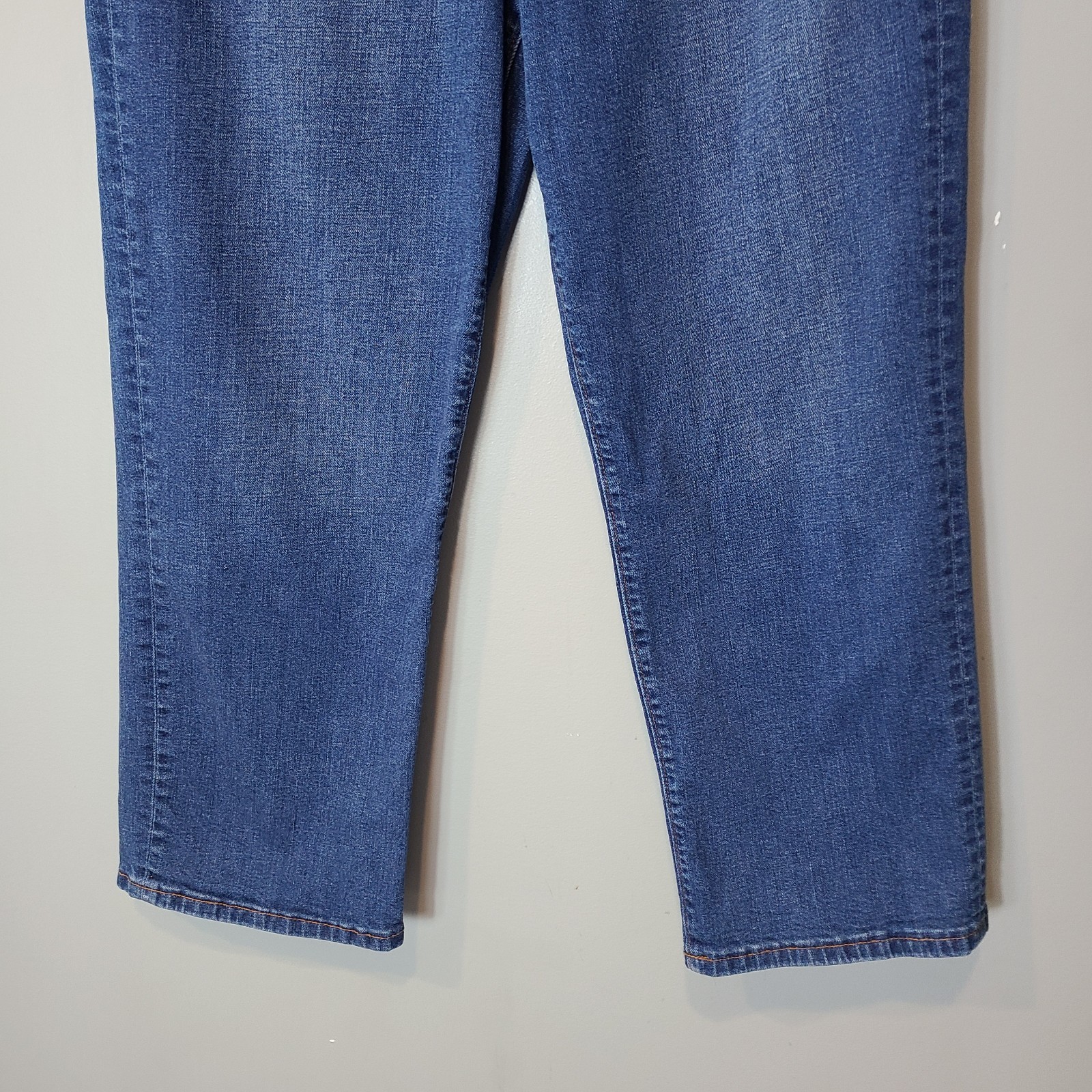 Loft Women Jeans 32/14 Blue Denim Stretch High Rise Straight Leg Casual Blue