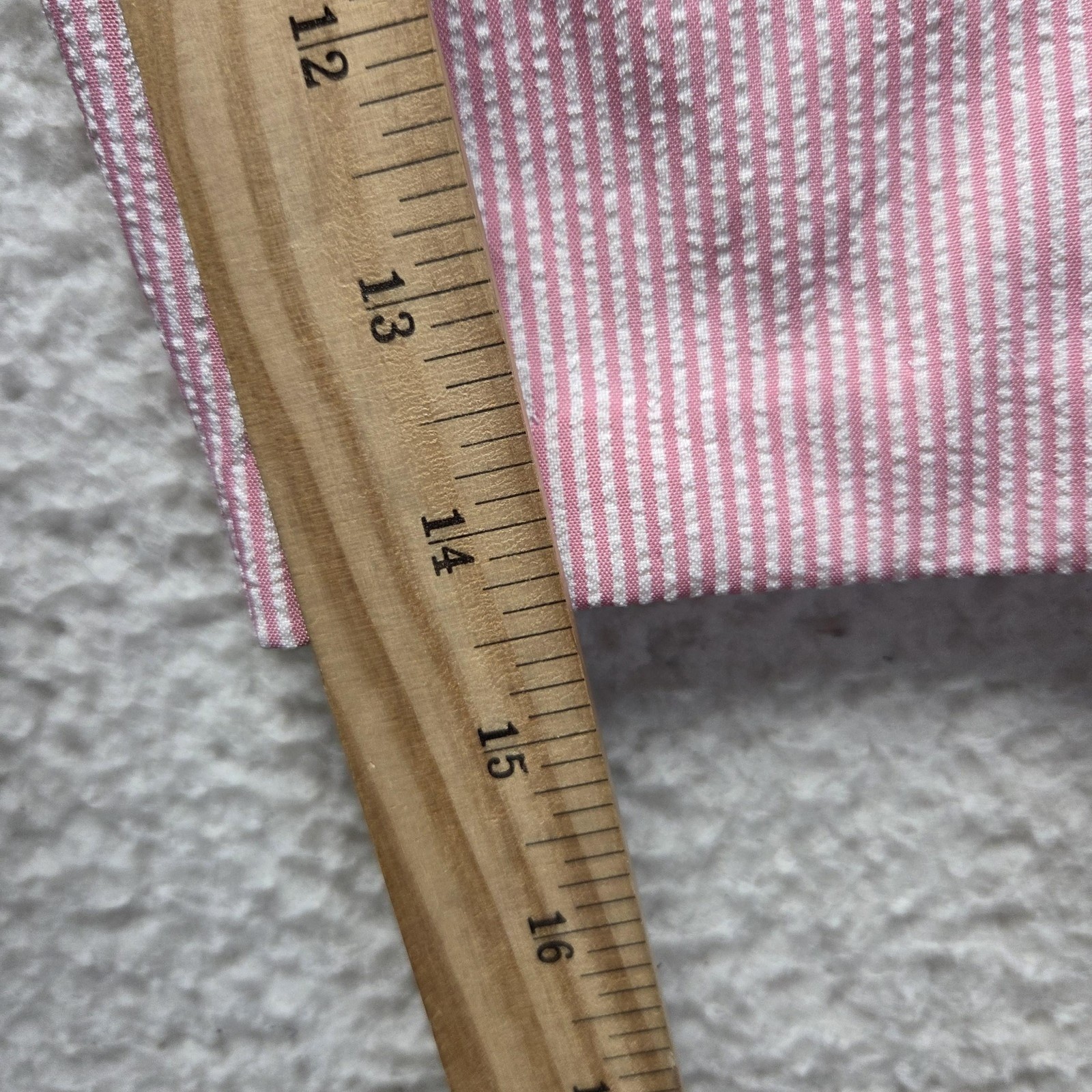 Requirements Pink White Seersucker Striped Wide Leg Cropped Pants Womens Small