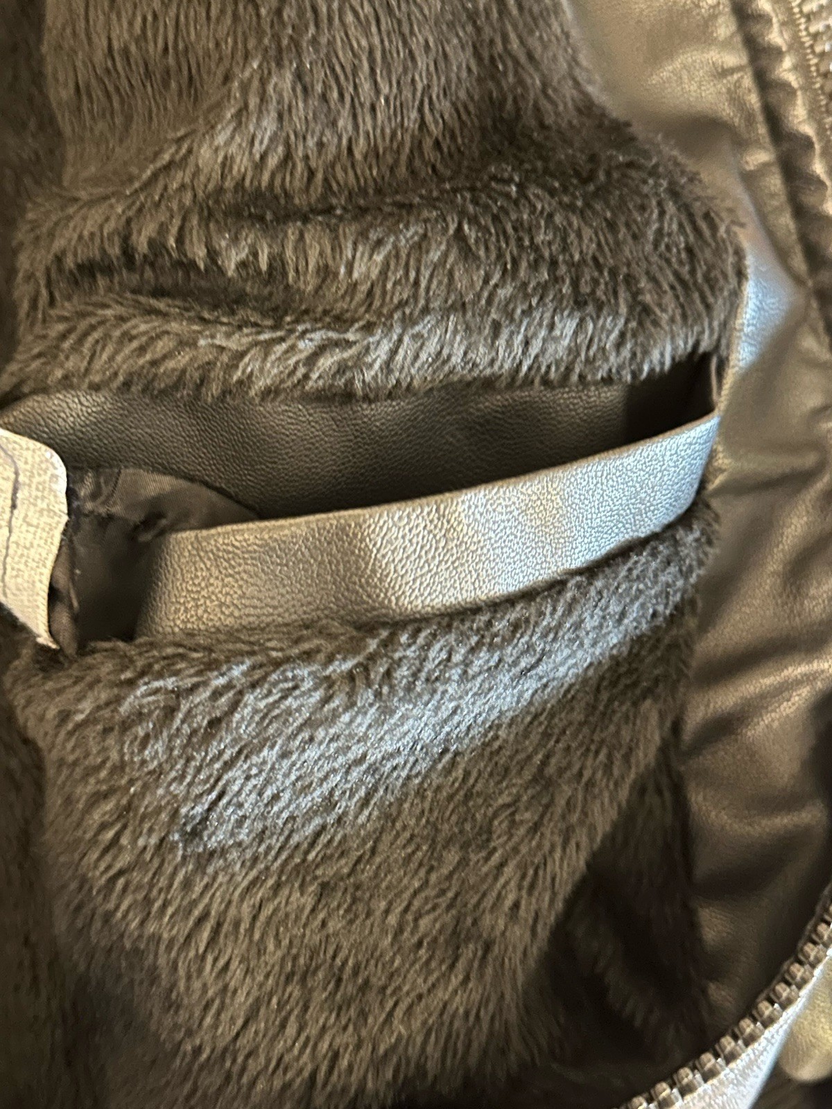 Men’s Bomber Jacket Black Faux Leather Size XL From ChorClothing Company