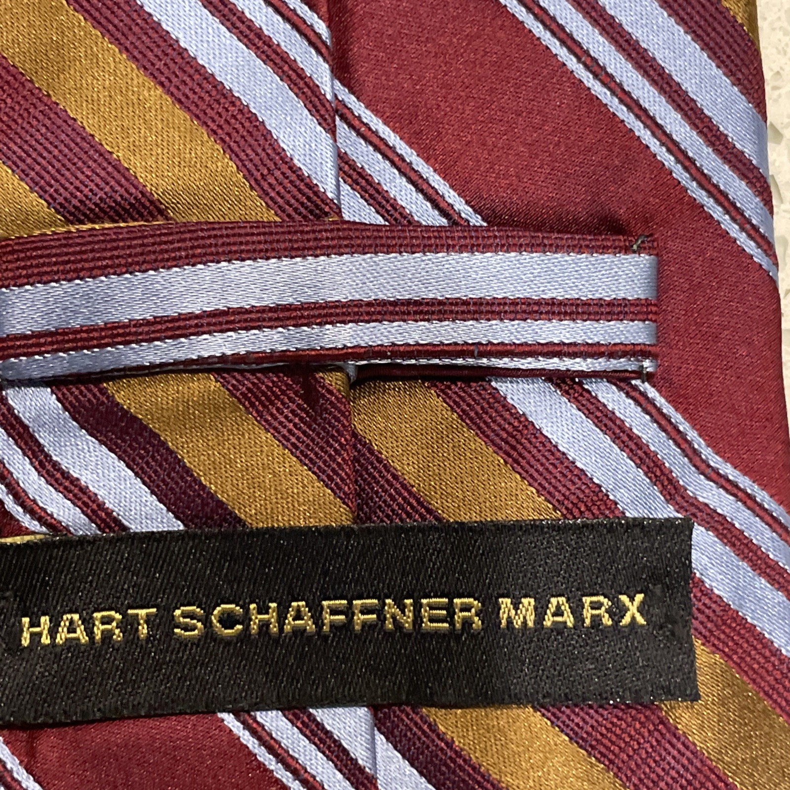 Hart Schaffner Marx Silk Ties Lot Geometric Medallion And Stripe 3pcs Multicolor