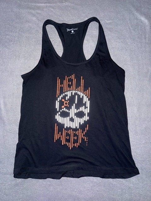 Orangetheory Fitness Tank Top Women’s Size L Black Racerback Graphic Athletic
