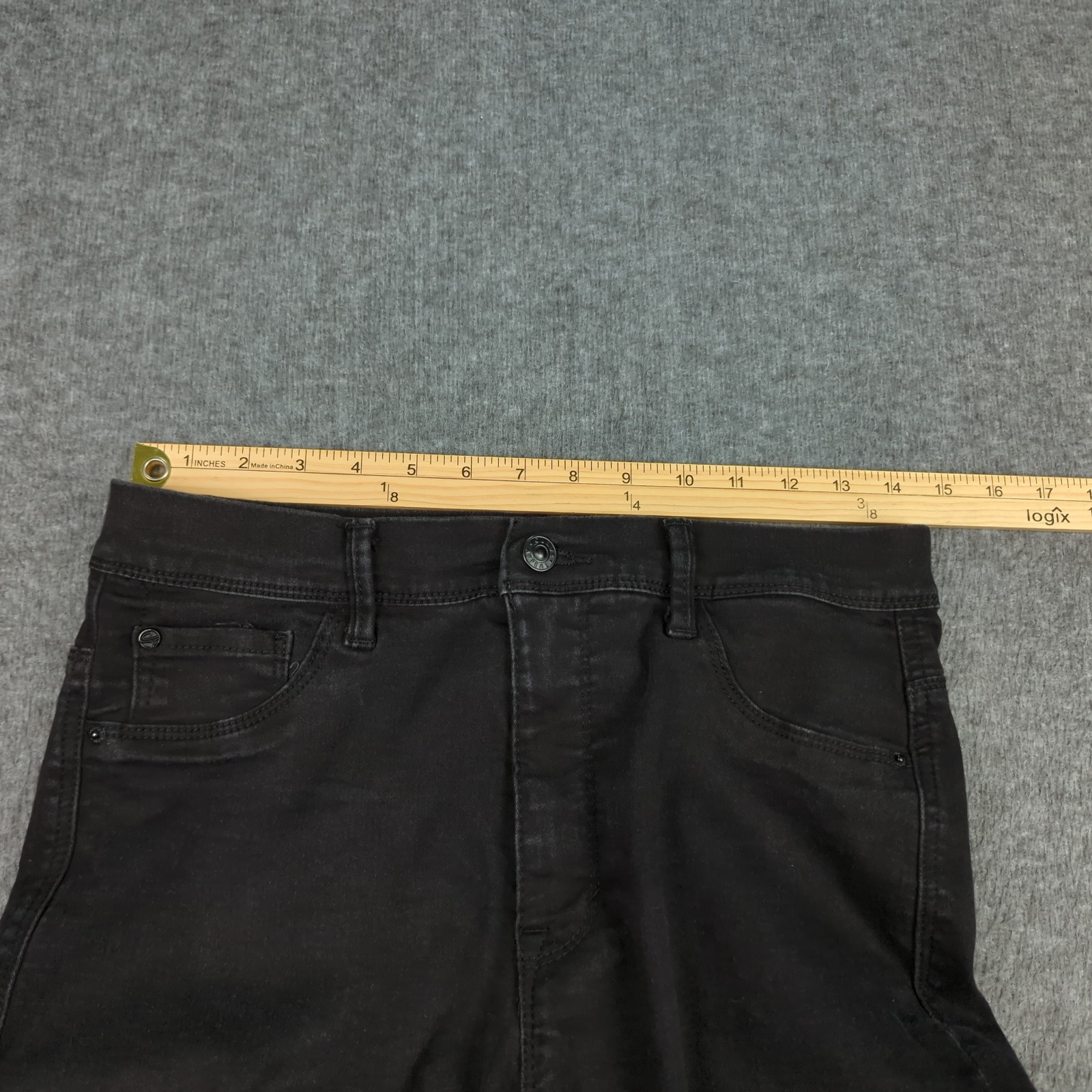 Curve Appeal Jeans Womens 30 Black High Rise Minimalist Jegging Stretch Casual