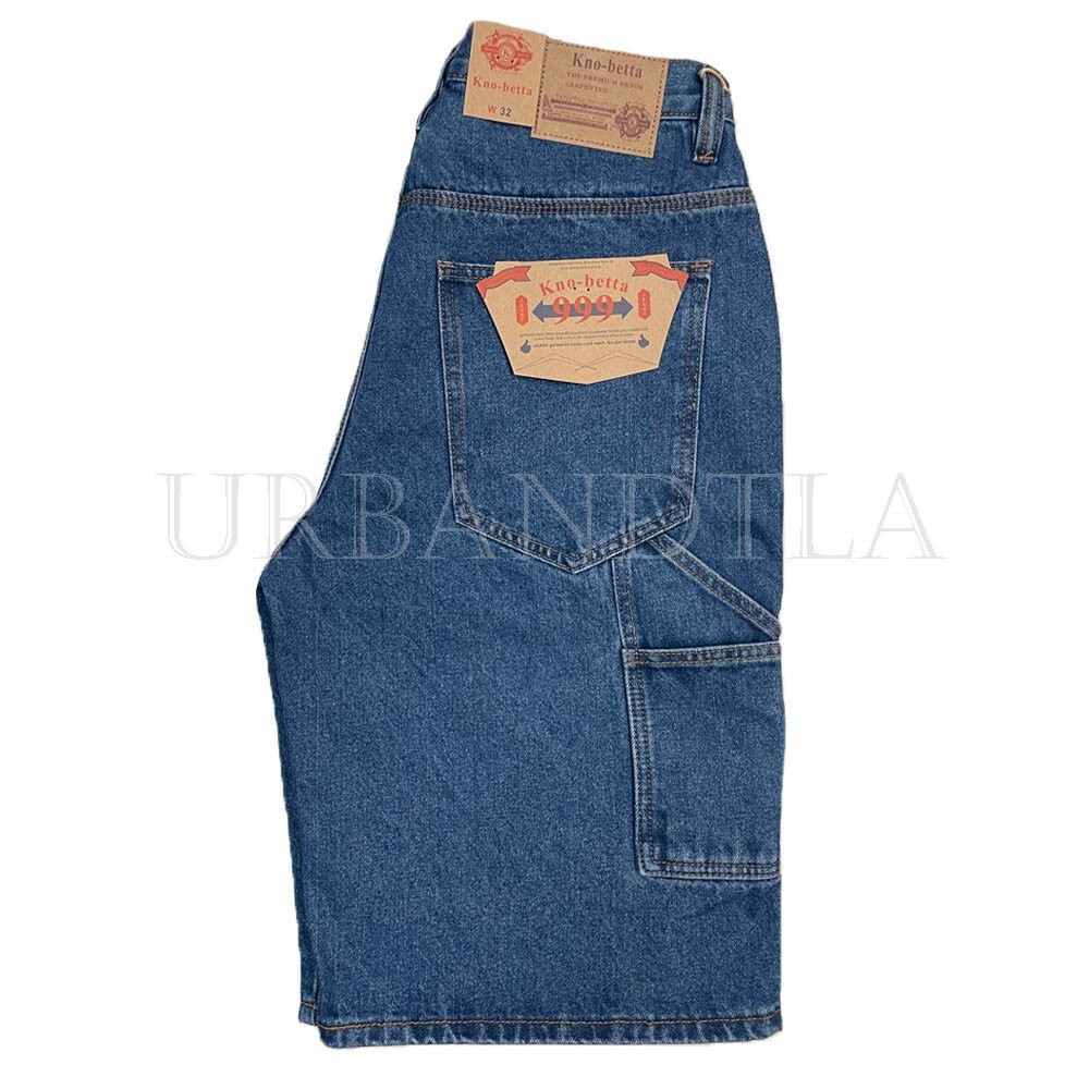 Men’s Loose Fit Carpenter Jean Shorts Baggy Work Shorts Size 30-44 Kno Betta