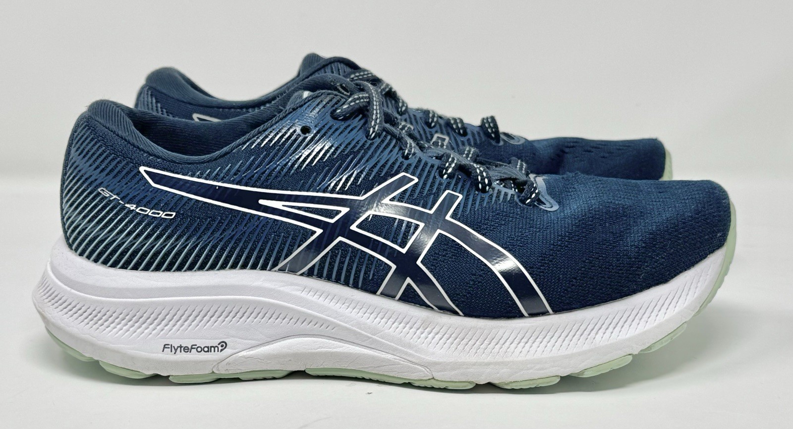 Women’s Asics GT-4000 3 French Blue Pure Silver Running Shoes sz 6