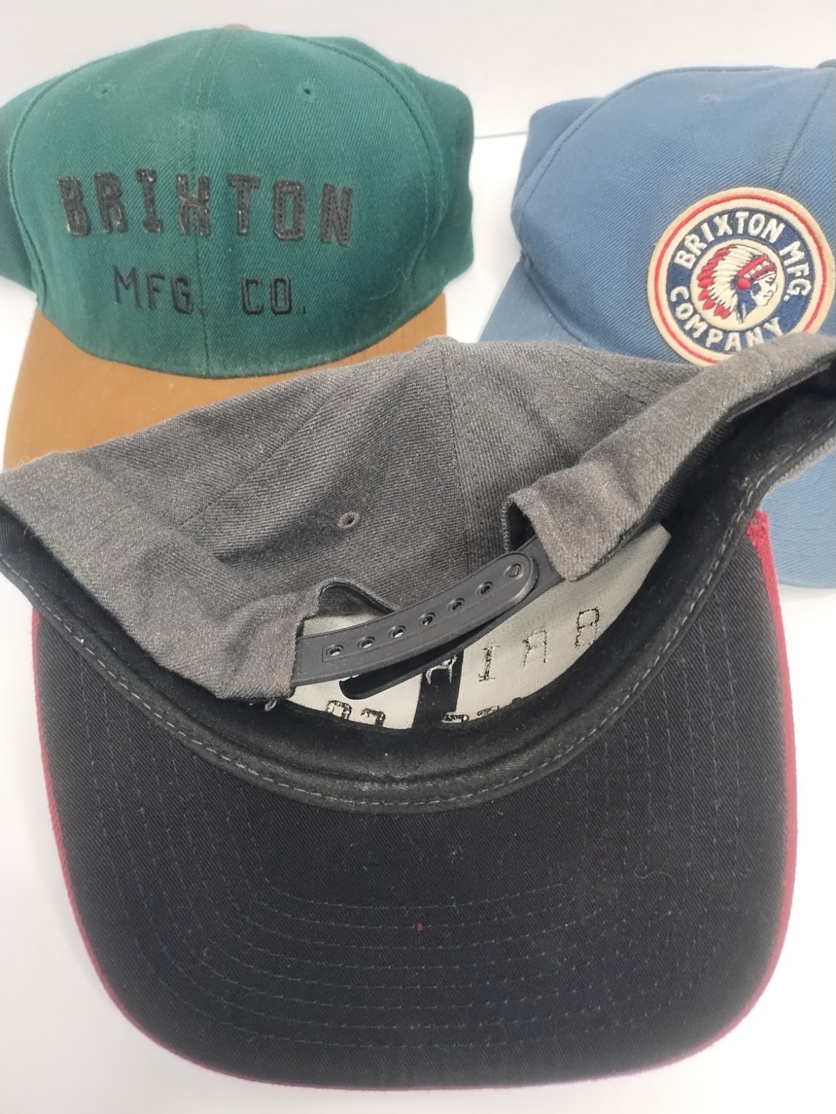 Brixton Manufacturering Hat Cap Adjustable SnapBack Flat Brim Lot 3