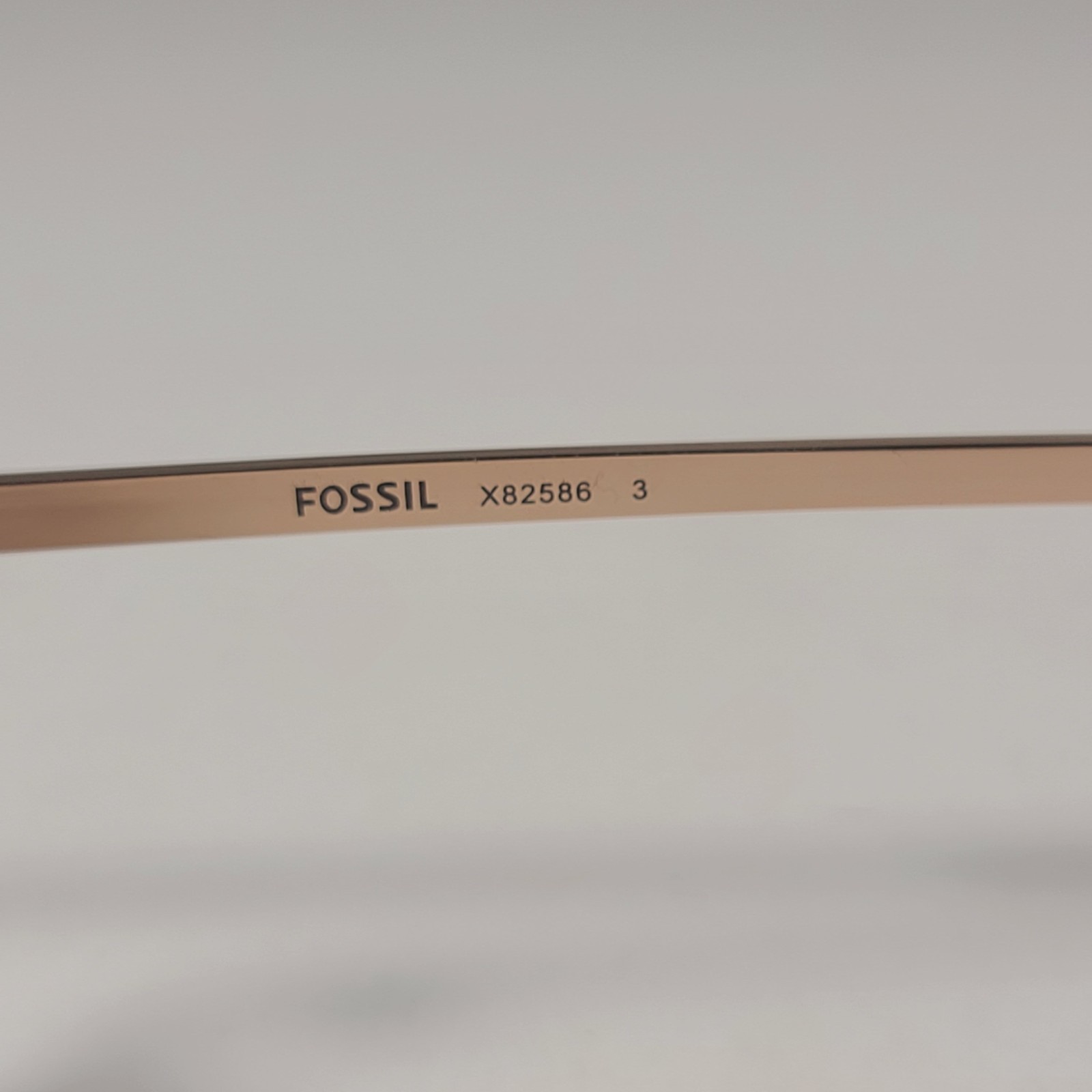 Fossil FW5 Aviator Sunglasses Semi Rim Metal Gold Tone Metal and Brown Tortoise