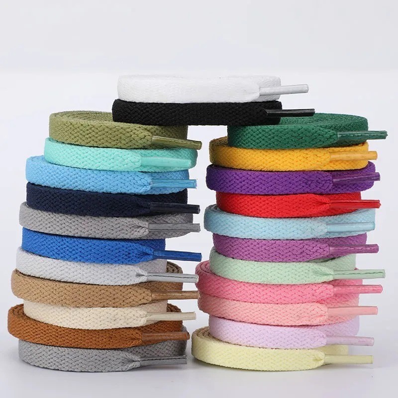 Fat Shoelaces Thick Flat 3/4″ Wide Shoelaces Solid Color for All Shoe Types