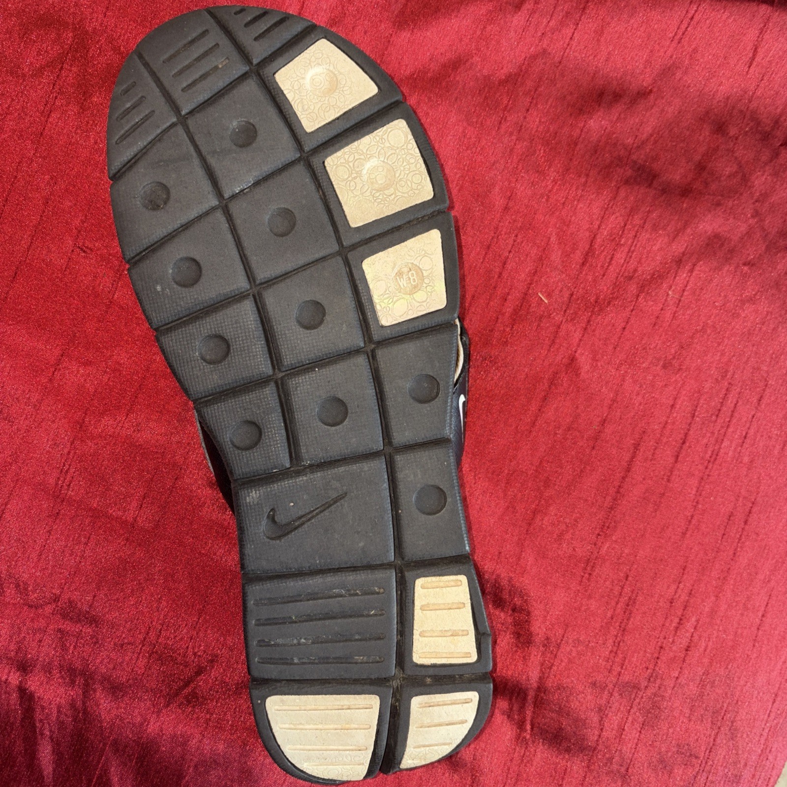 Nike Black Comfort Footbed Thong Flip Flops Women’s Sz 8 354925-411
