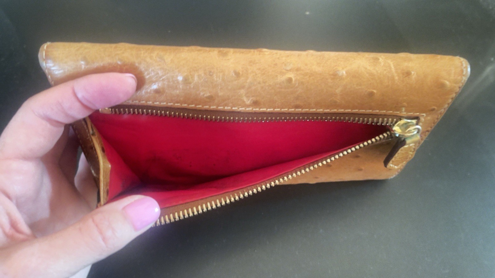 Dooney & Bourke Caramel Checkbook Wallet I have a Hobo purse to match