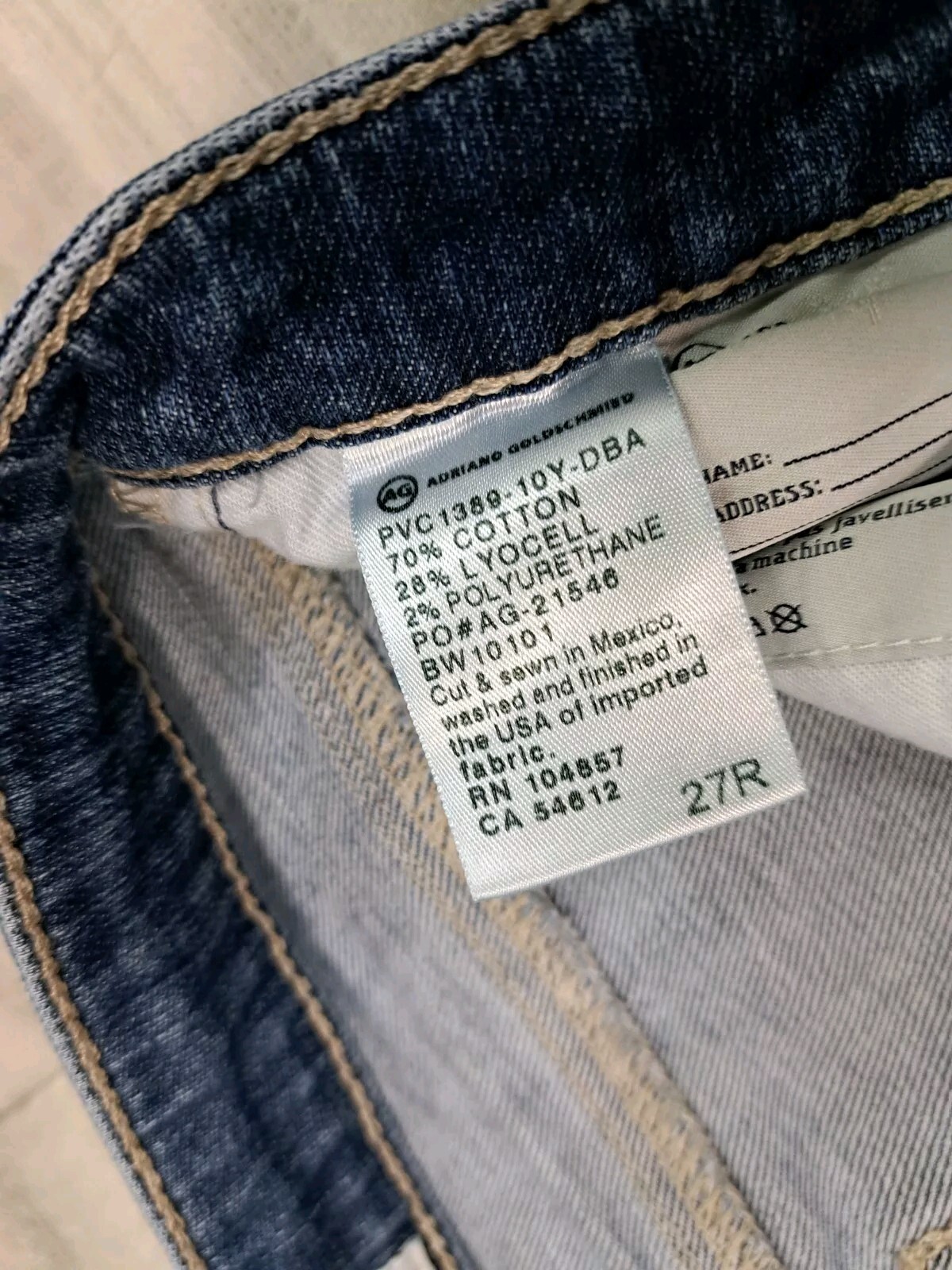 Adriano Goldschmied Jeans LEGGING ANKLE SUPER SKINNY 27R Super Clean 30×29