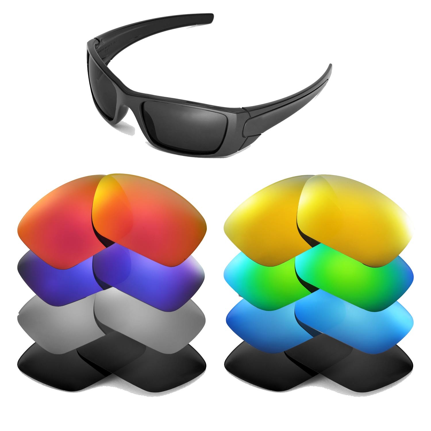 Walleva Replacement Lenses for Oakley Fuel Cell Sunglasses – Multiple Options