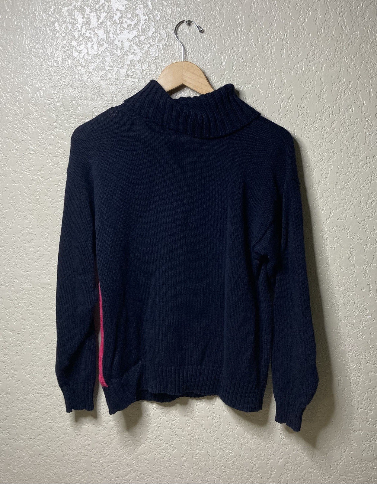 Vintage Jeanne Pierre Sweater Small Knit Geometric Turtleneck Pullover