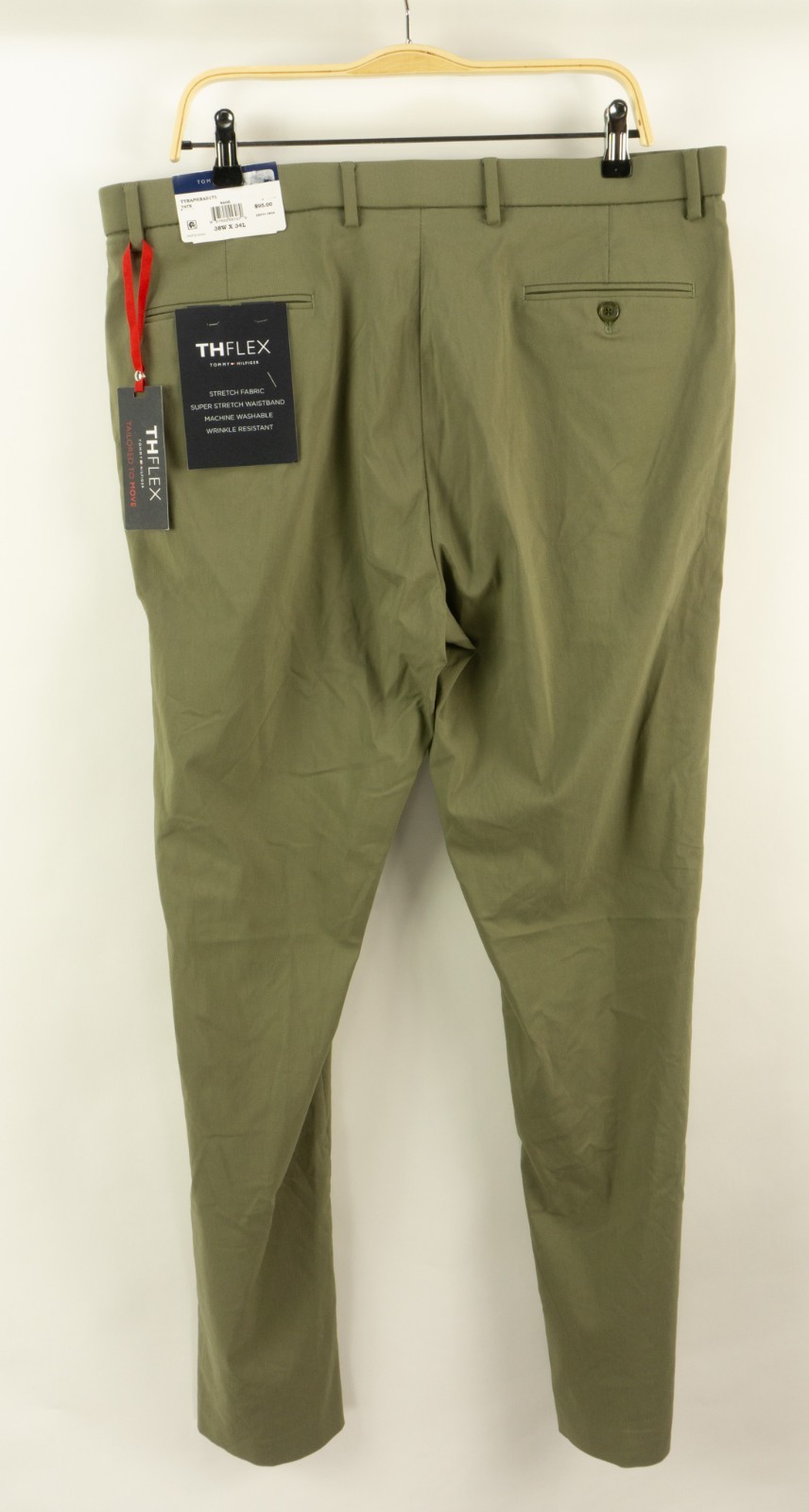 $95 Tommy Hilfiger THFlex Performance Modern Fit Dress Pants Men’s 38 x 34 Green