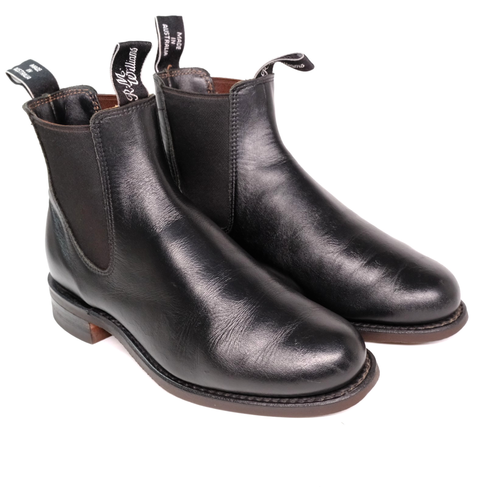 R.M. Williams Comfort Craftsman Black Leather Boots Women’s AU 5 G US 7.5 EU 38