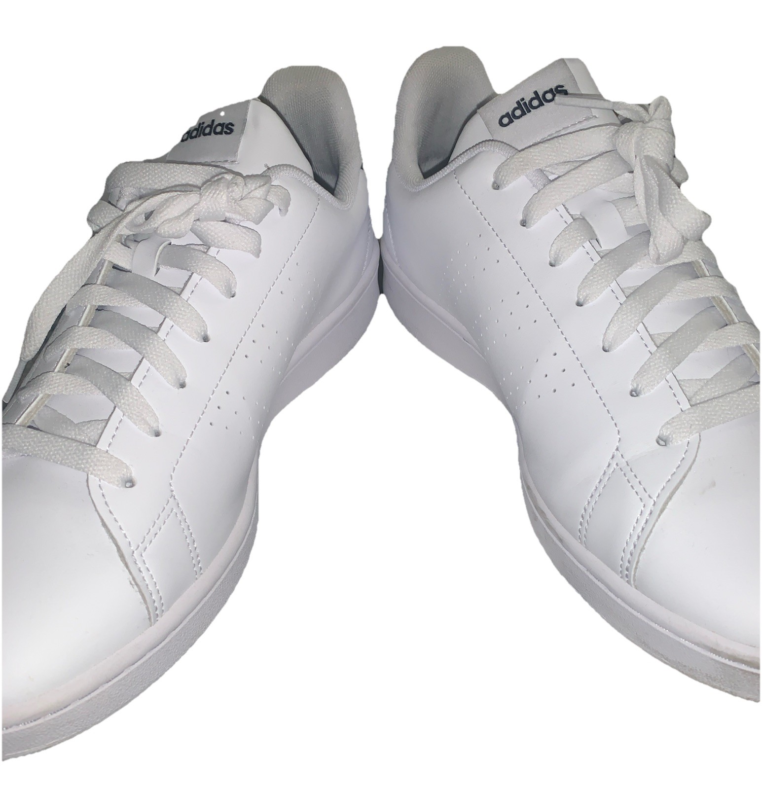 Size 10.5 – Adidas Advantage White Legend Ink Mens Shoes With Box