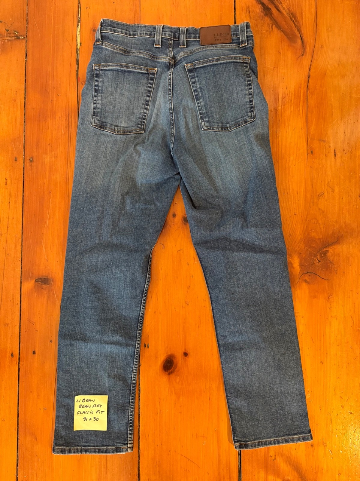 ll bean jeans 31×30; various cuts and styles (see tags); all shades of blue