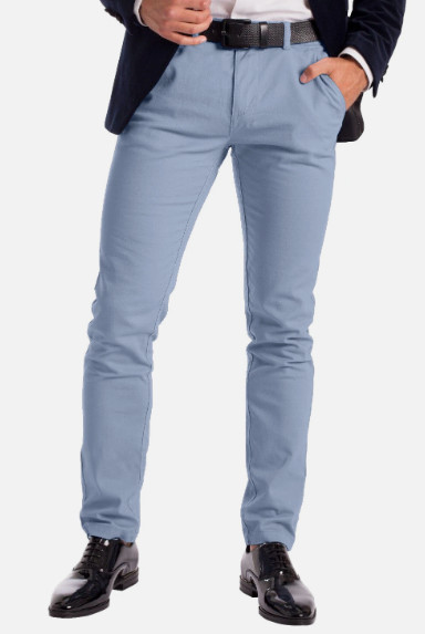 Mens Casual Stretch Chino Pants Slim Fit Cotton Dress Trousers Size 30-40