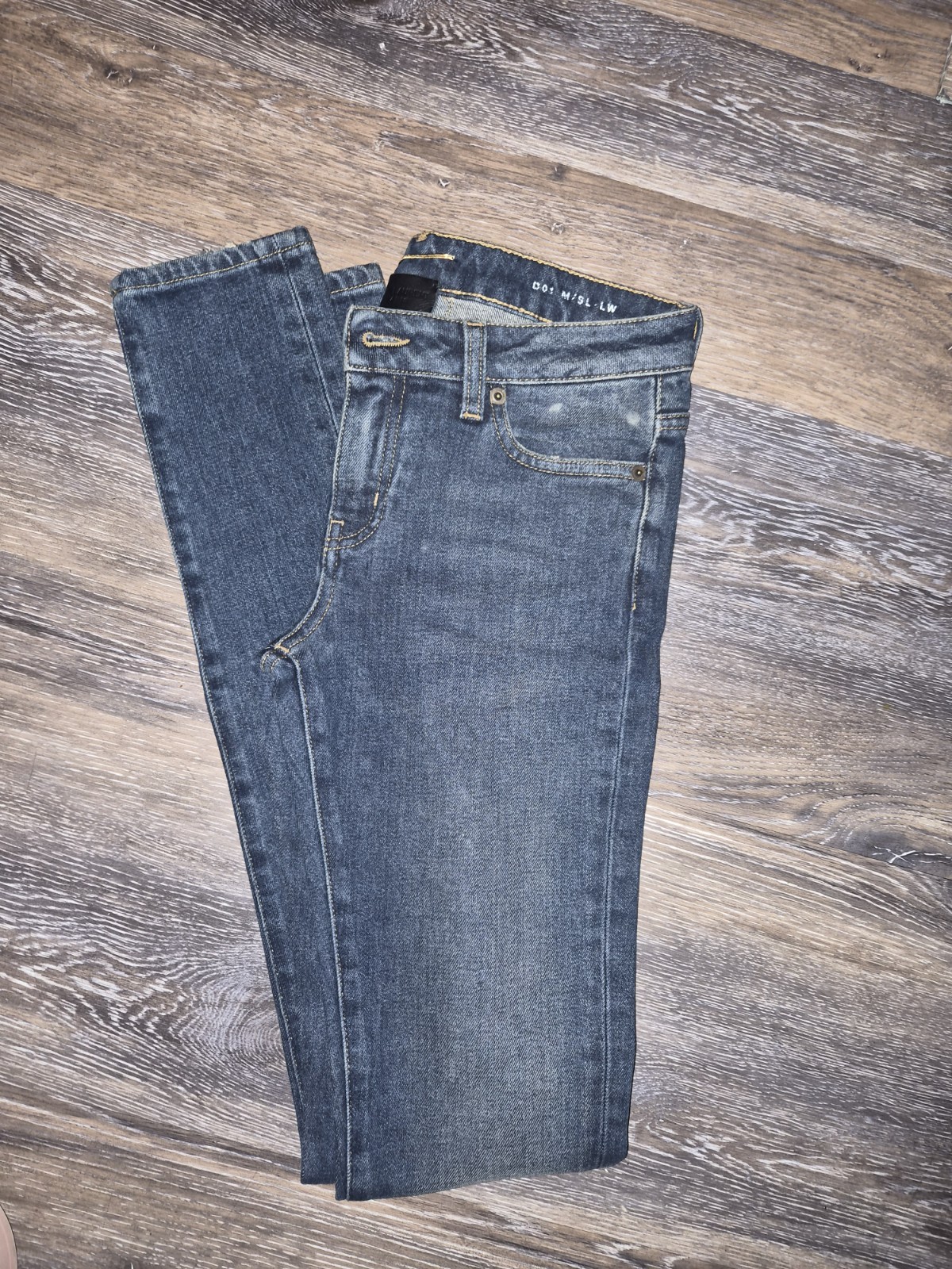 SAINT LAURENT YSL Skinny Jeans In Vintage Blue Denim Size 24