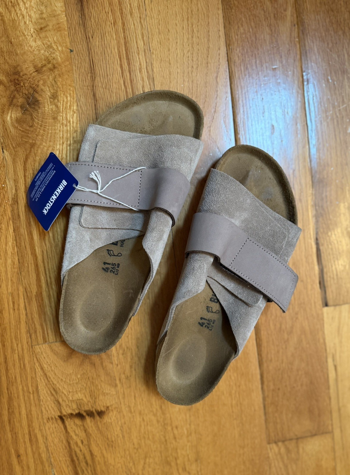 Birkenstock New w/o Box Kyoto Tan Nubuck/Suede Leather Size 41