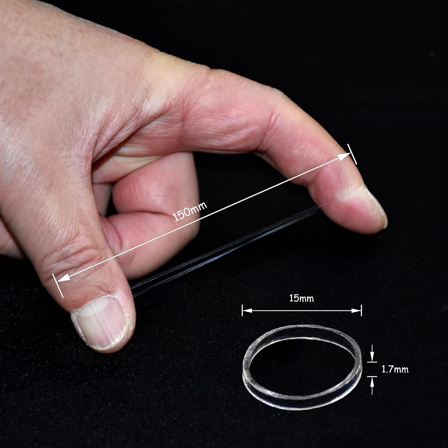 Clear Elastic Hair Bands,400pcs Mini Hair Rubber Bands,Hair Ties,Soft Hair