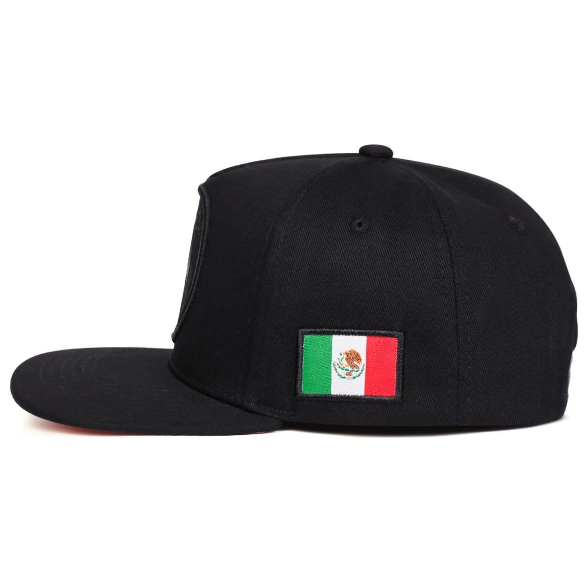 Mexico Flag Snapback Hat Eagle Embroidered New Flat Brim Cap Black Red Green