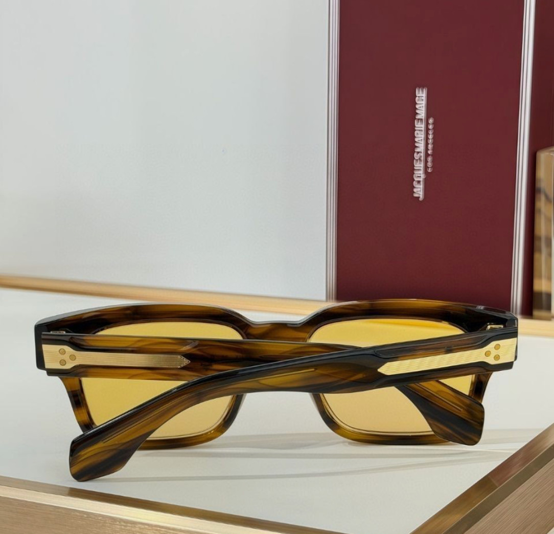Eyewear JMM MOLINO Yellow Brown Frame Gradient Oversized HQ Materials 145mm