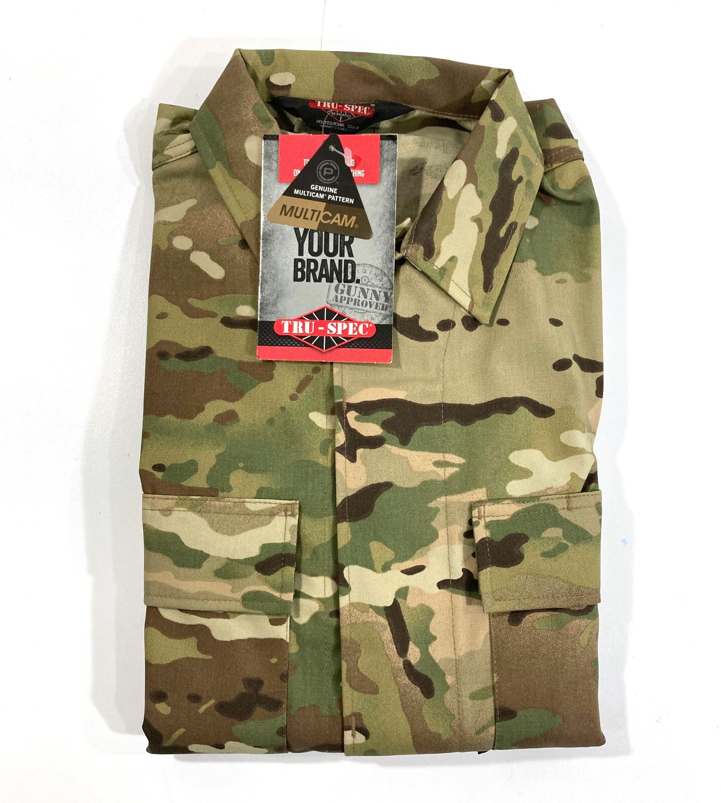 NEW X-SMALL REG TRU-SPEC MENS POLY COTTON RIP-STOP BDU JACKET MULTICAM 1650 XS