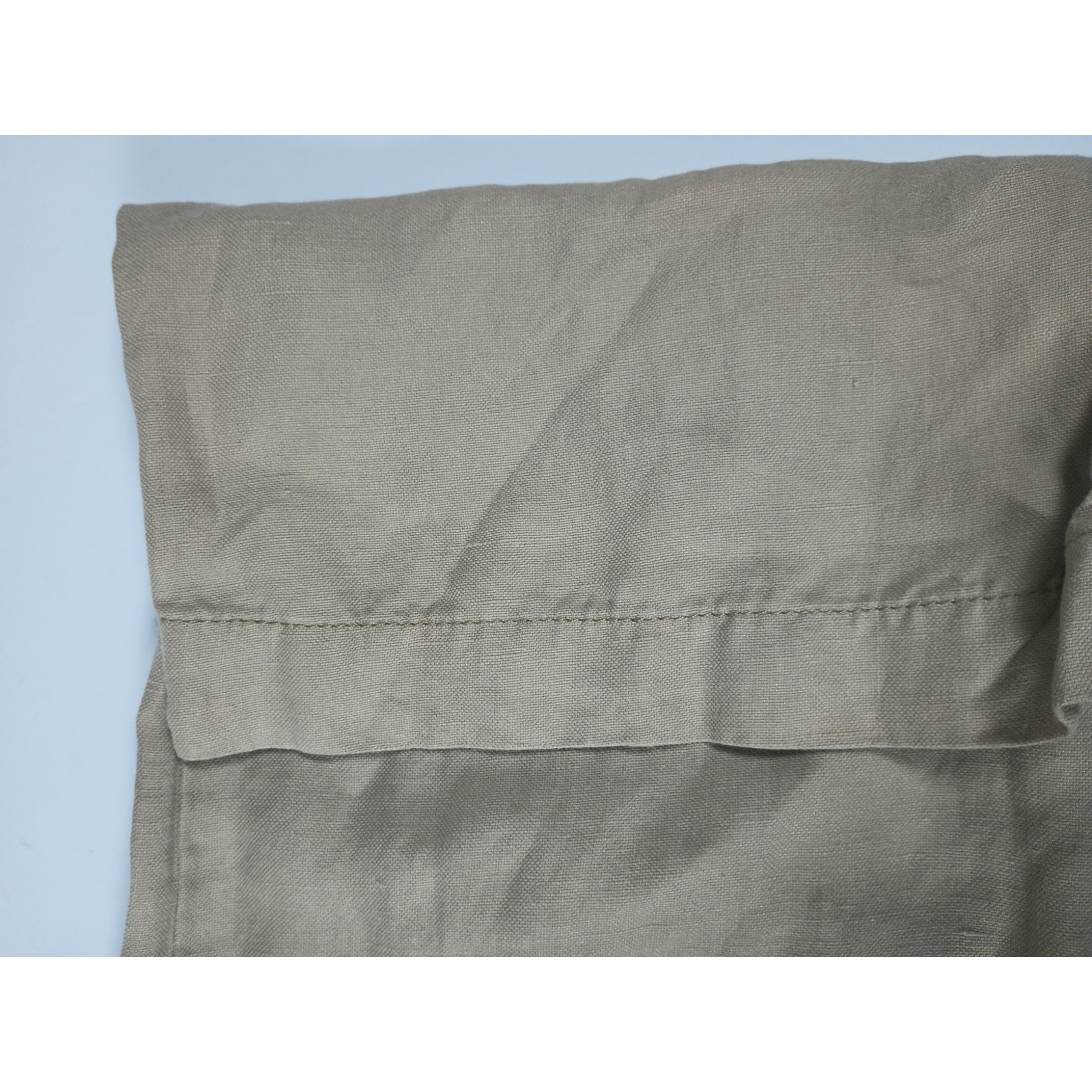 Tommy Bahama Men’s Linen Silk Blend Pants Khaki Flat Front 34×32 (Tagged 32×34)