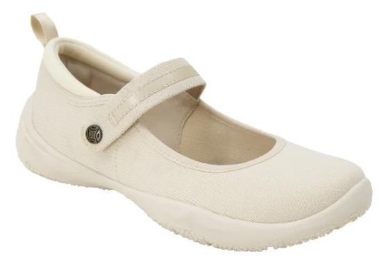 Jsport Women’s Shoes Ivory Mary Jane Memory Foam Contoured Arch Lightweight 10