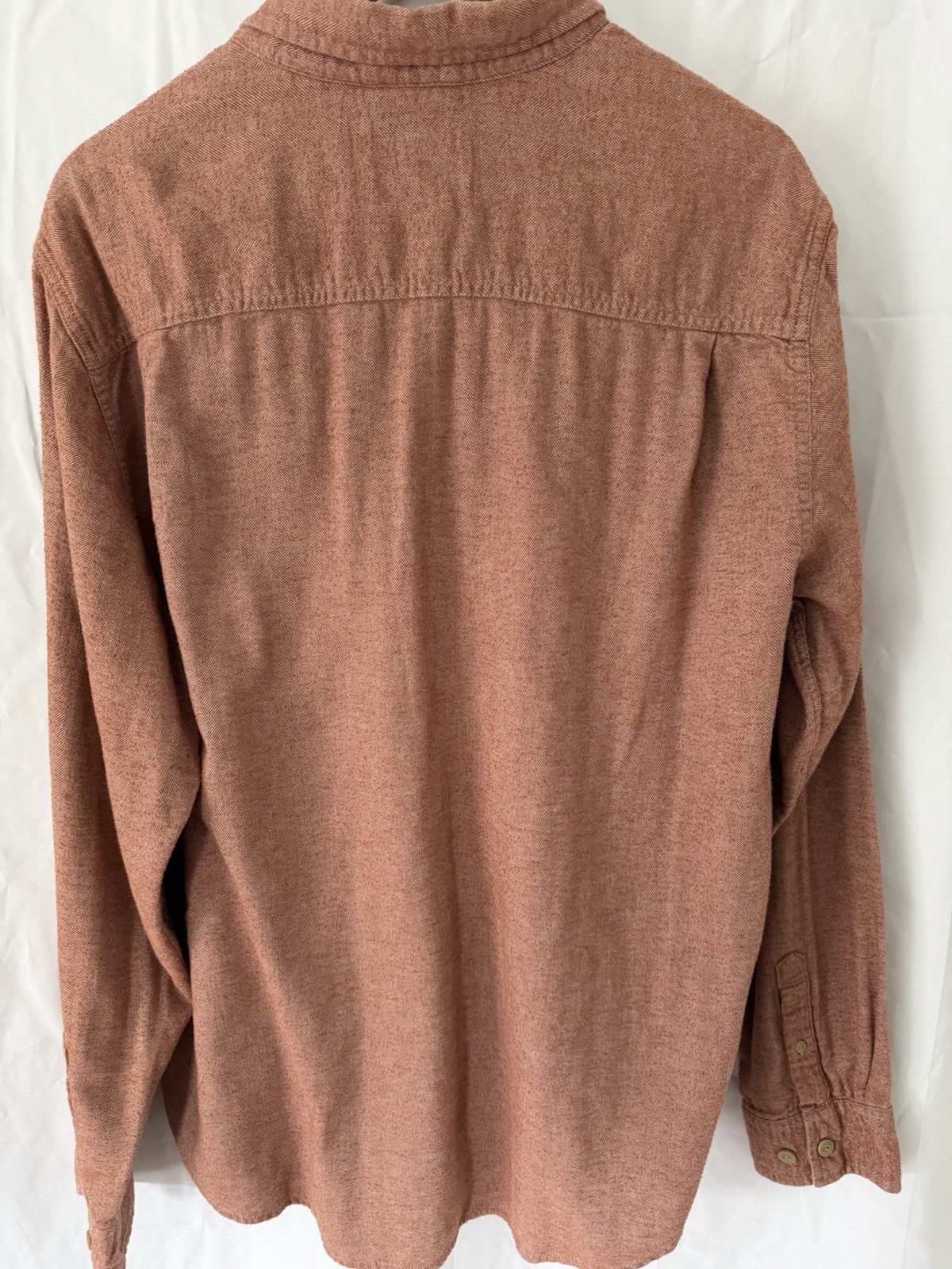 Weatherproof Vintage Herringbone Button Down Shirt XL 100% Cotton