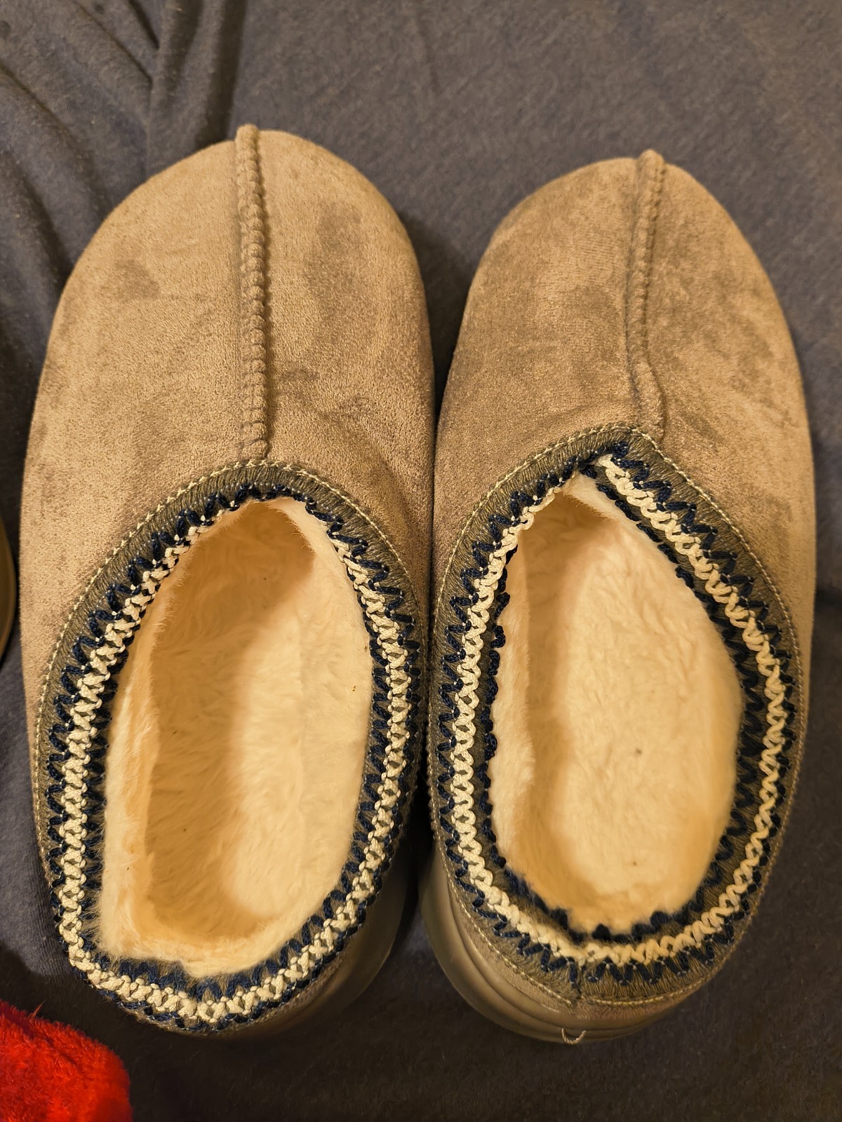 Platform Slippers Size 10 in Beige or Grey
