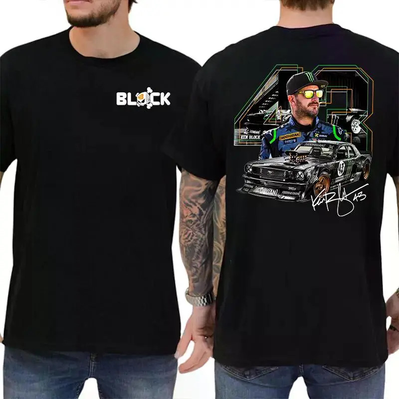 Rally Icon Ken Block Commemorative Shirt- # 43 Forever Graphic Double-Sided Clas