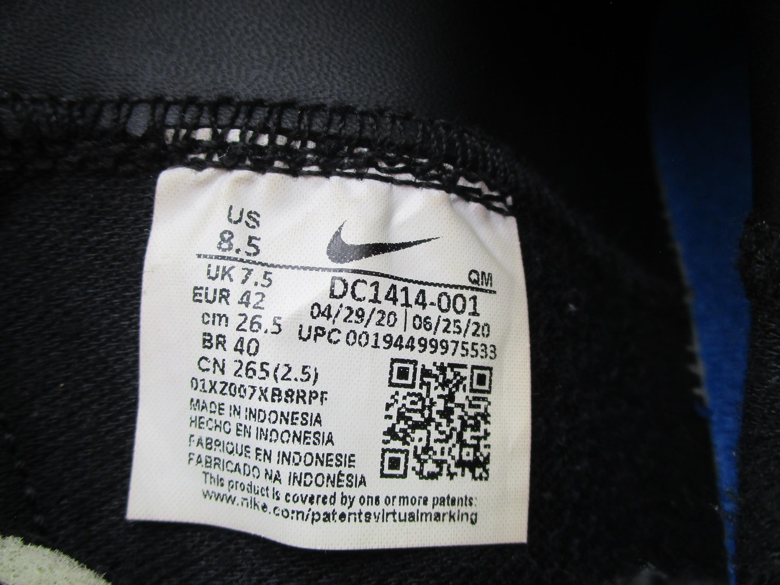 Nike Blazer Mid ’77 Peace Love Basketball Shoes Mens 8.5 Black DC1414-001 (1U6)