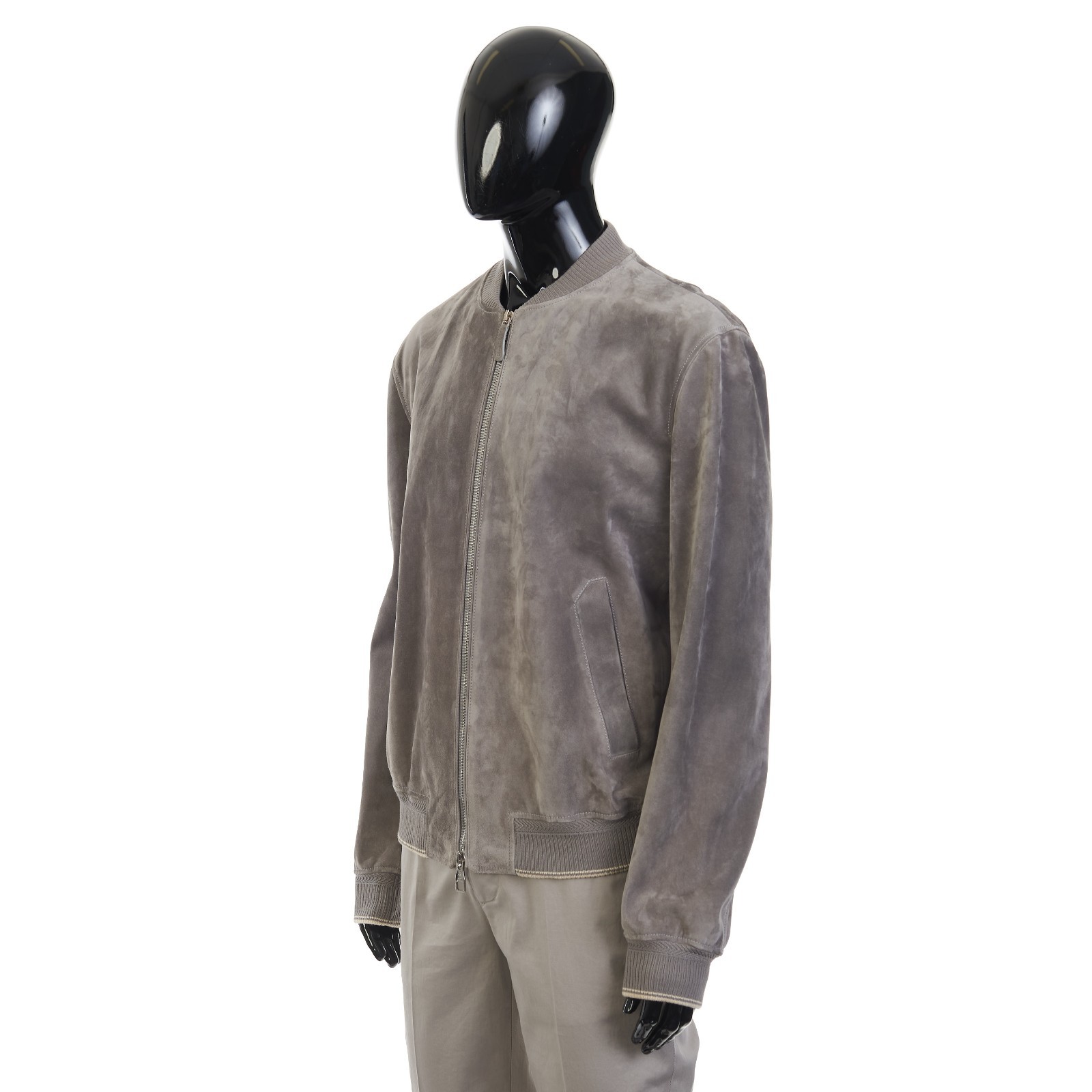 BRETT JOHNSON 4200$ Suede Bomber Jacket