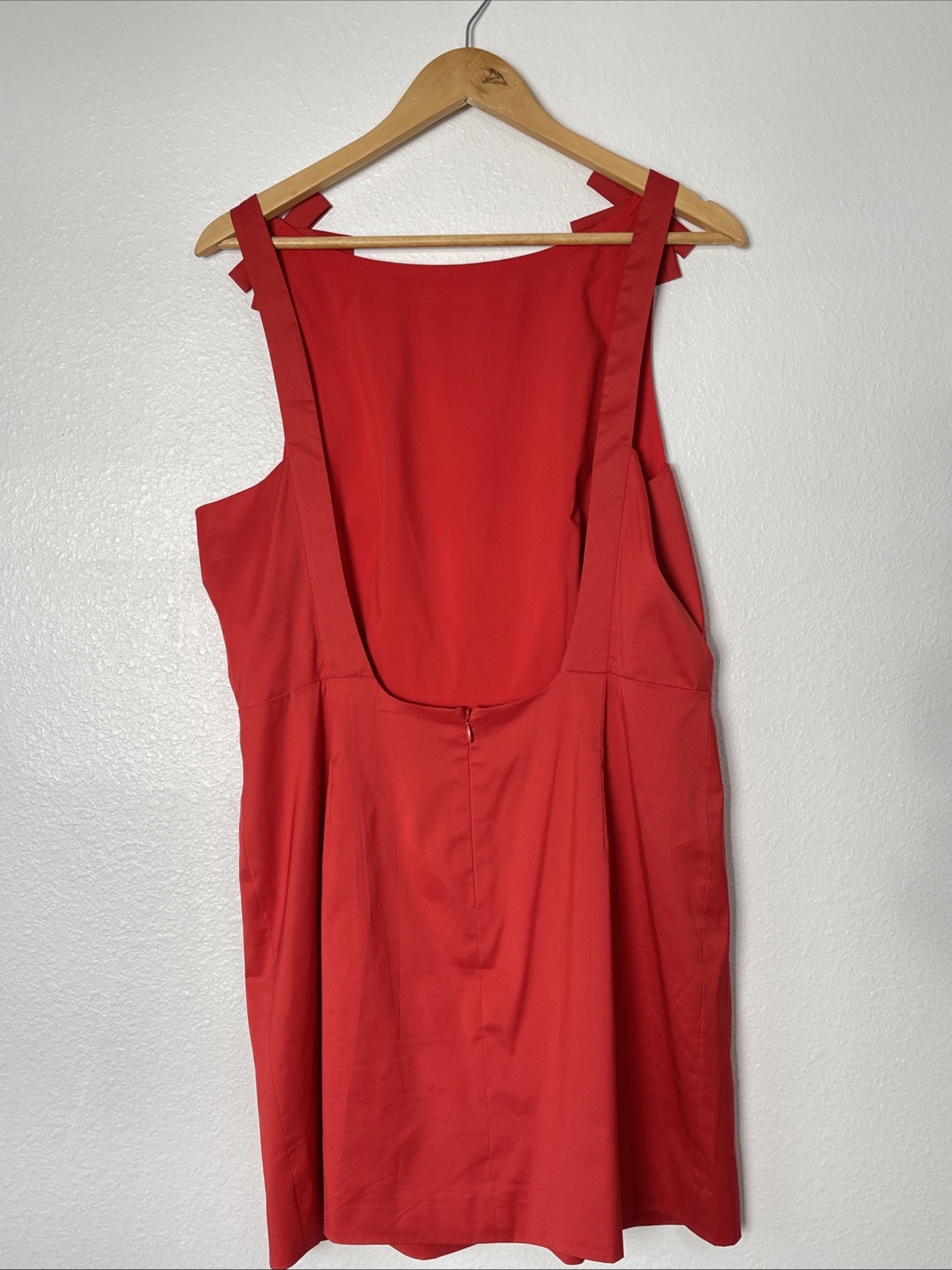 NEW GIANNI BINI x Lilly Sisto Red Blakey Taffeta Mini Dress Dainty Romantic 12
