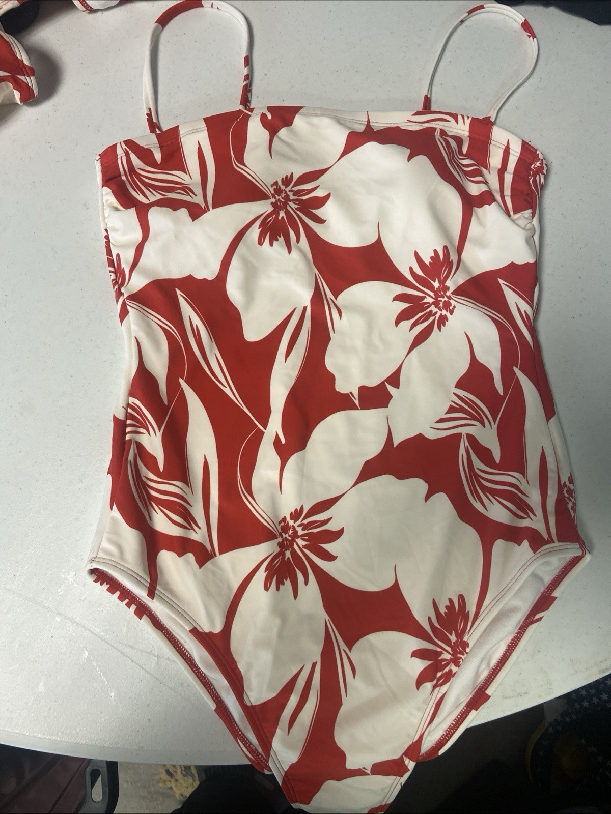 Shade & Shore Bathing Suit Straps Or Strapless 1Piece New With Tags Size Medium