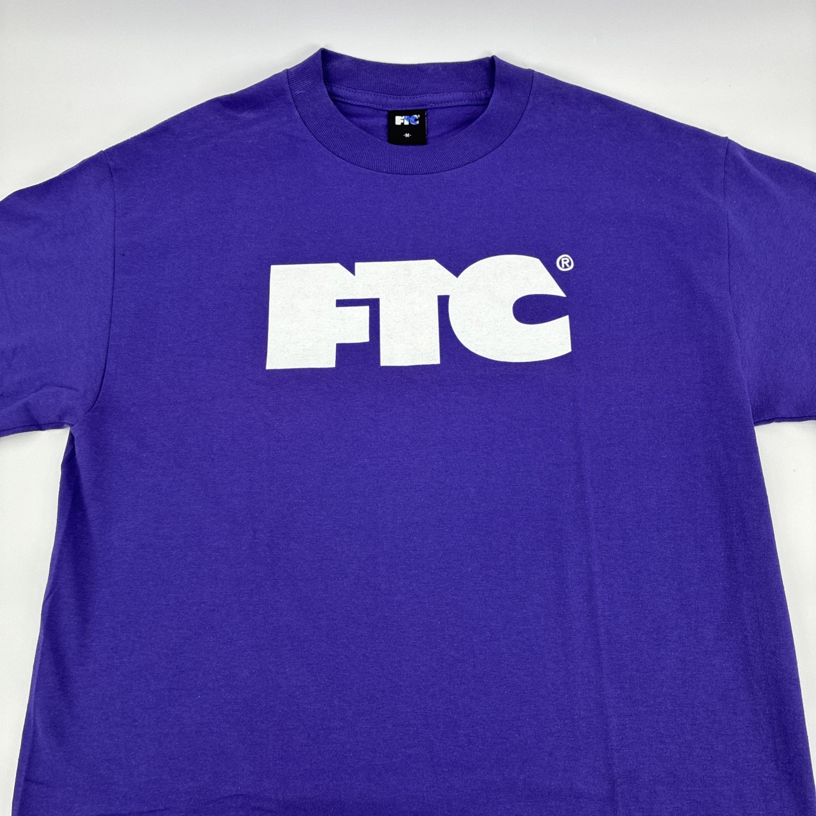 FTC For The City Logo Shirt Men Medium Purple Skate Shop SF CA USA Y2K