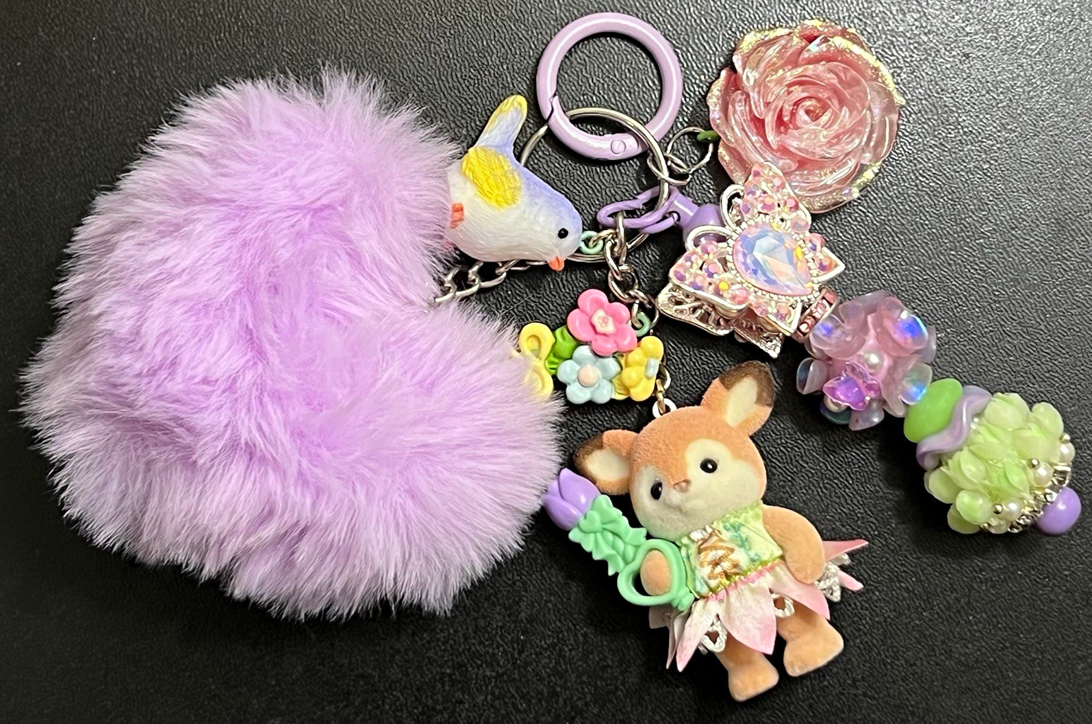 Custom Fairy Calico Critter Keychain