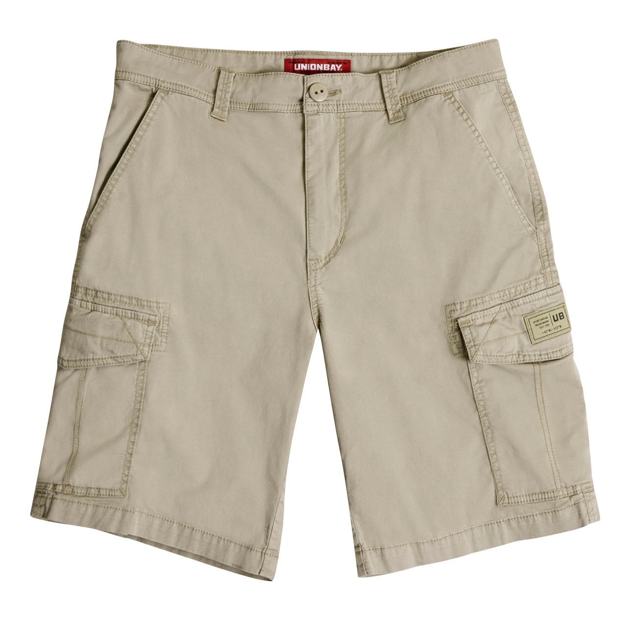 UNIONBAY Men’s Cargo Shorts Tan Color 98% Cotton Size 38, NWT
