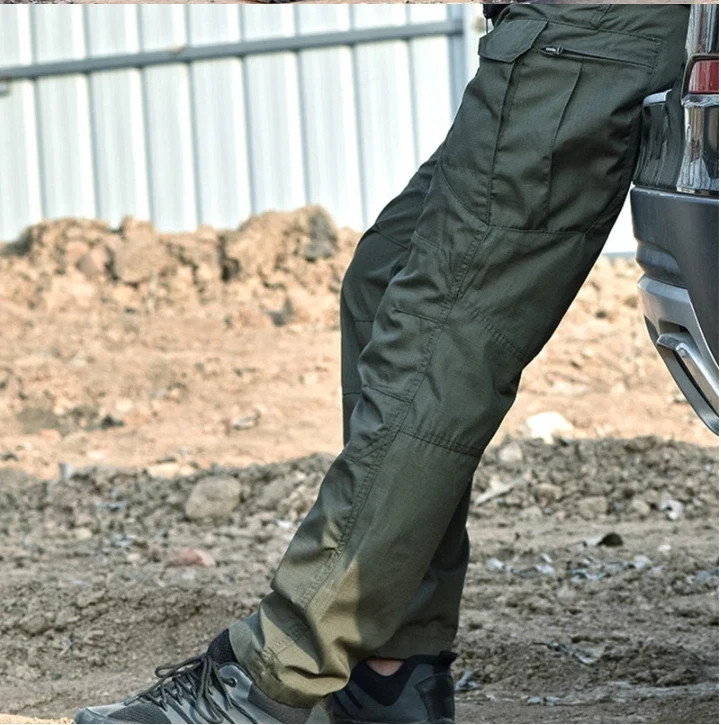 Mens Cargo Pants Tactical Waterproof Work Outdoor Hiking Combat Trousers USA