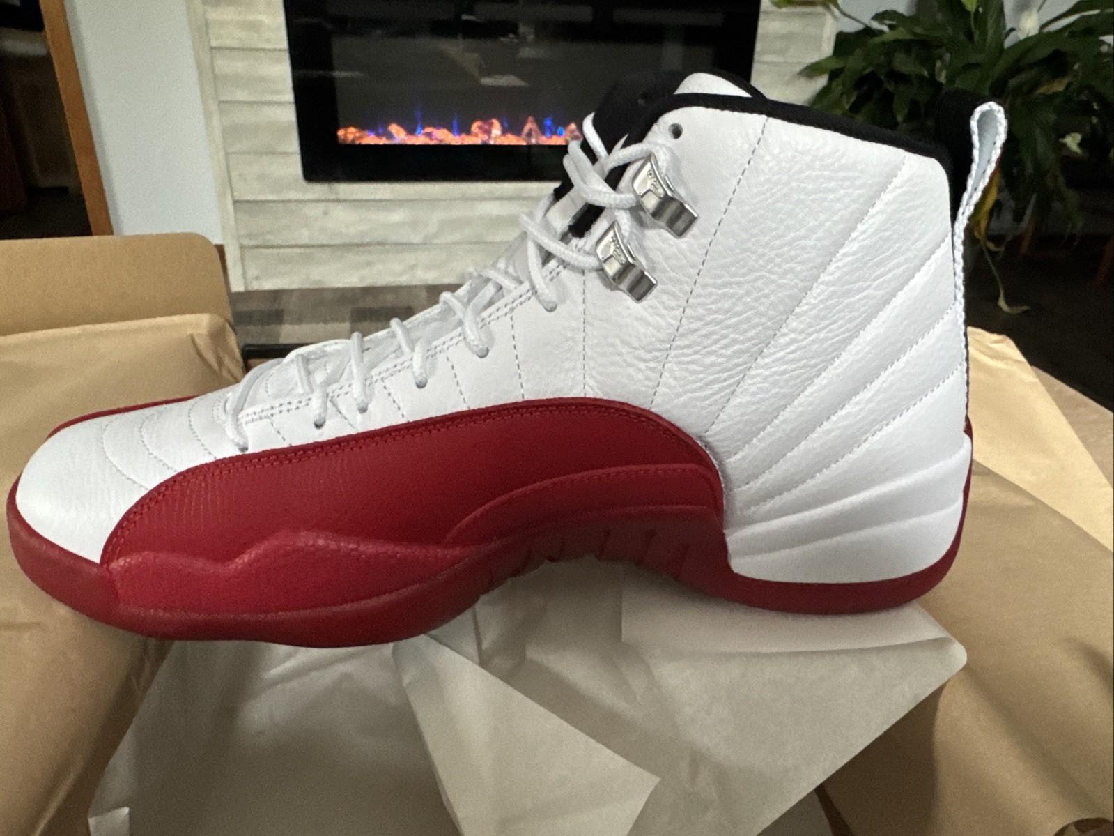 Nike Air Jordan 12 Cherry Size 13 CT8013-116 White Red NEW Authentic