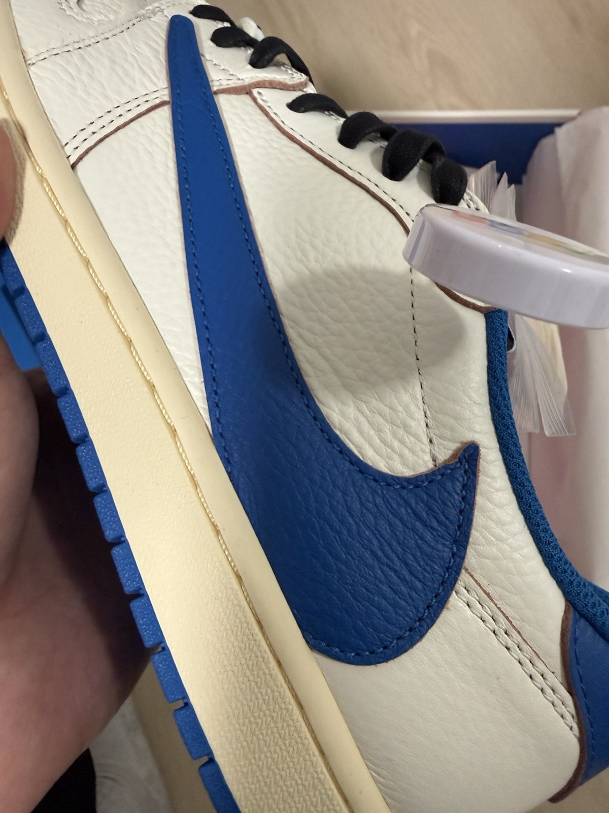Jordan 1 Low OG SP Fragment x Travis Scott Sail Military Blue – Men’s Size 12 ✅